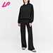 Women black pullover hoodie