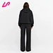 Women black pullover hoodie