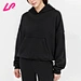 Women black pullover hoodie